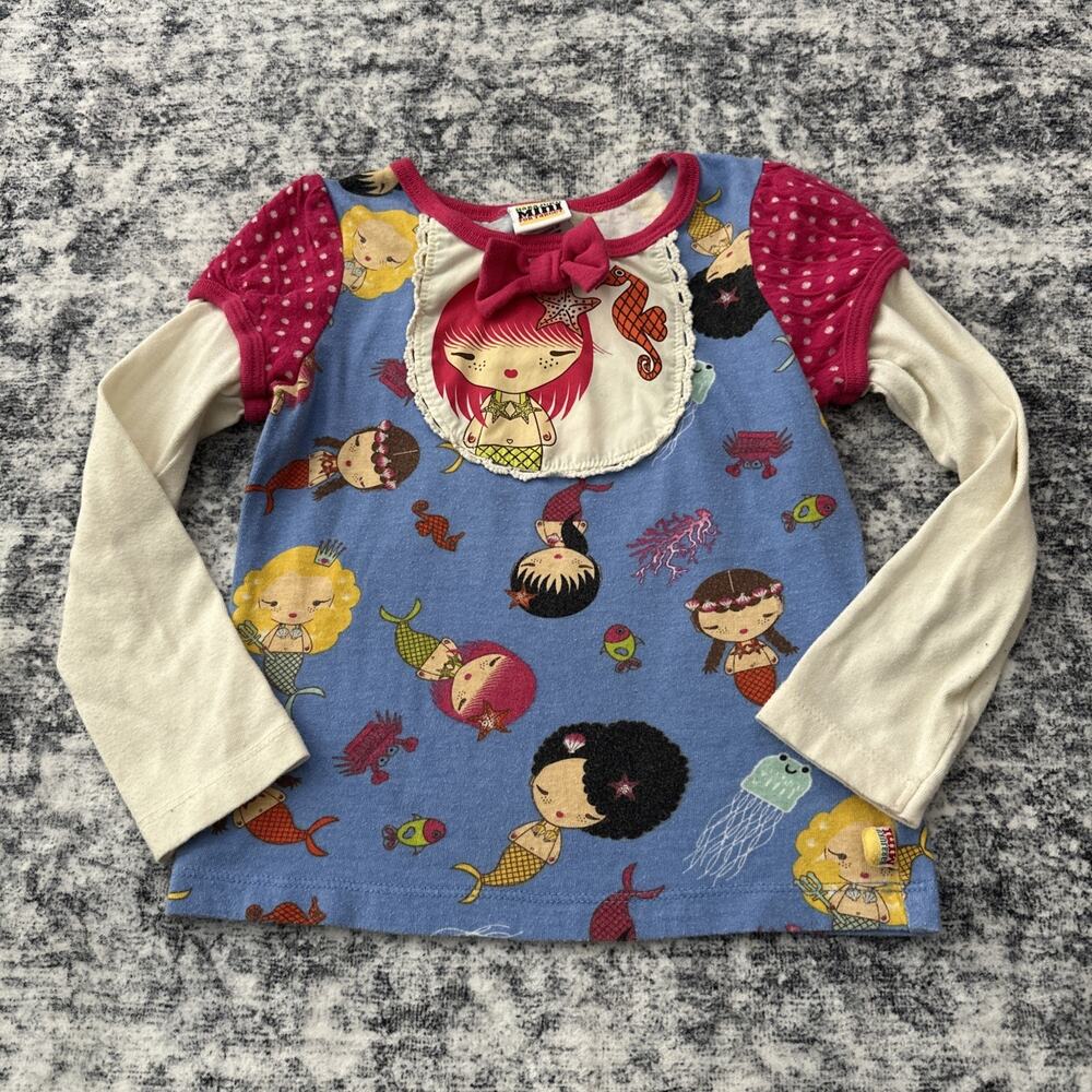 5T Gwen Stefani Harajuku Mini Top No Doubt Lovers Mermaid Long Sleeve Shirt Cute